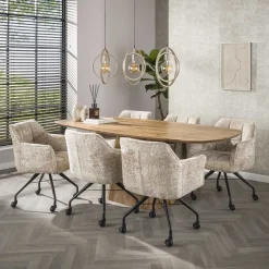 Kalfort Hanglampen|Bellamy 3-lichts Hanglamp Beige