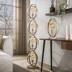Kalfort Vloerlampen|Bellamy 4-lichts Vloerlamp Beige