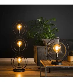 Kalfort Vloerlampen|Bellamy 3-lichts vloerlamp industrieel