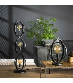 Kalfort Vloerlampen|Bellamy 3-lichts vloerlamp industrieel