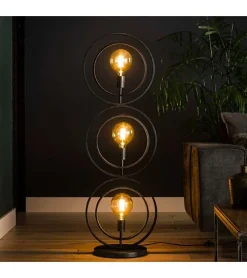 Kalfort Vloerlampen|Bellamy 3-lichts vloerlamp industrieel