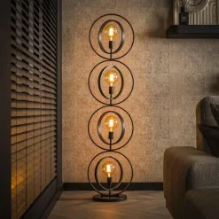 Kalfort Vloerlampen|Bellamy 4-lichts Vloerlamp industrieel