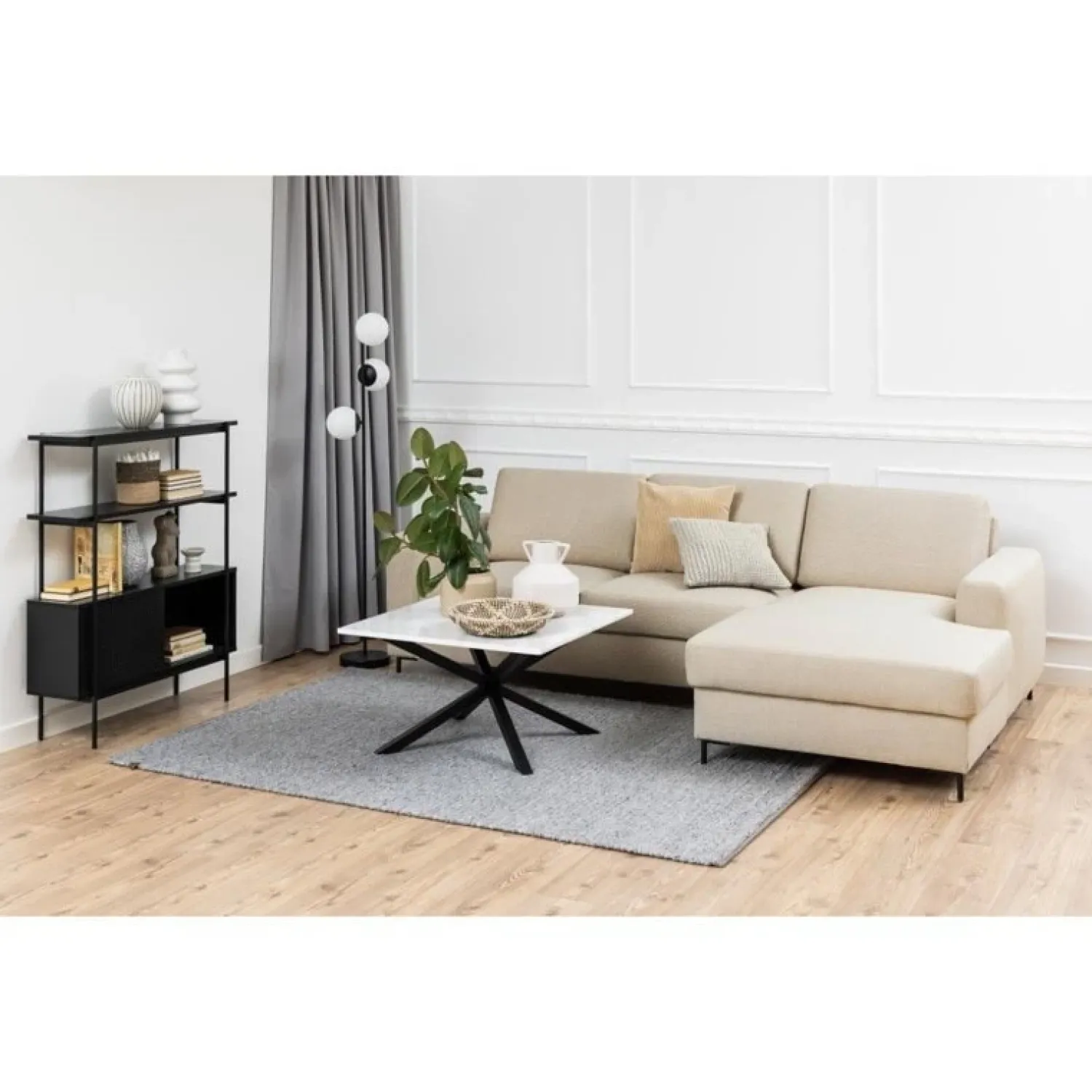 Nordhavn Boekenkasten|Industriele Kasten|Belvero Boekenkast Zwart 94cm
