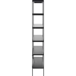 Nordhavn Boekenkasten|Industriele Kasten|Belvero open Boekenkast Zwart 94cm