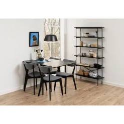 Nordhavn Boekenkasten|Industriele Kasten|Belvero open Boekenkast Zwart 94cm