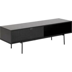 Nordhavn Industriele Kasten|Tv Meubels|Belvero Tv meubel Zwart 140cm