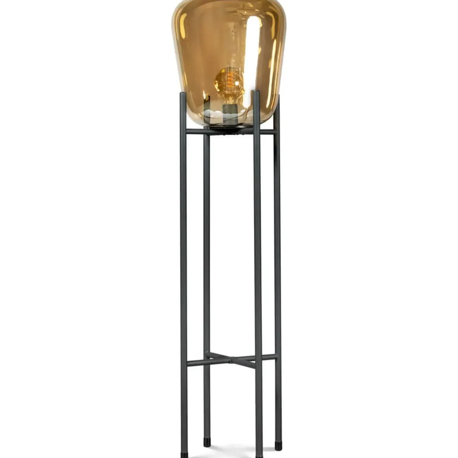 Trading Lighting Vloerlampen|Benn Gold Vloerlamp 127cm