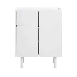 LykkeHome Wandkasten|Industriele Kasten|Benny Wandkast Wit 80cm