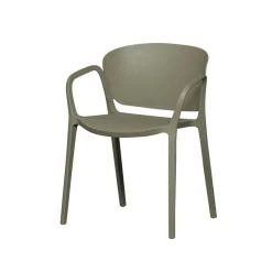 WOOOD Tuinstoelen|Bent Tuinstoel kunststof groen