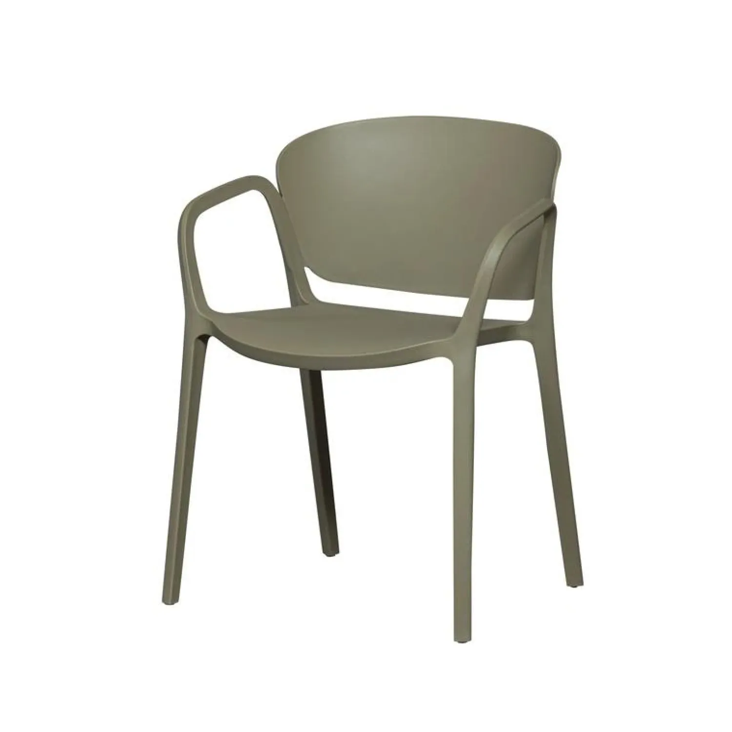 WOOOD Tuinstoelen|Bent Tuinstoel kunststof groen