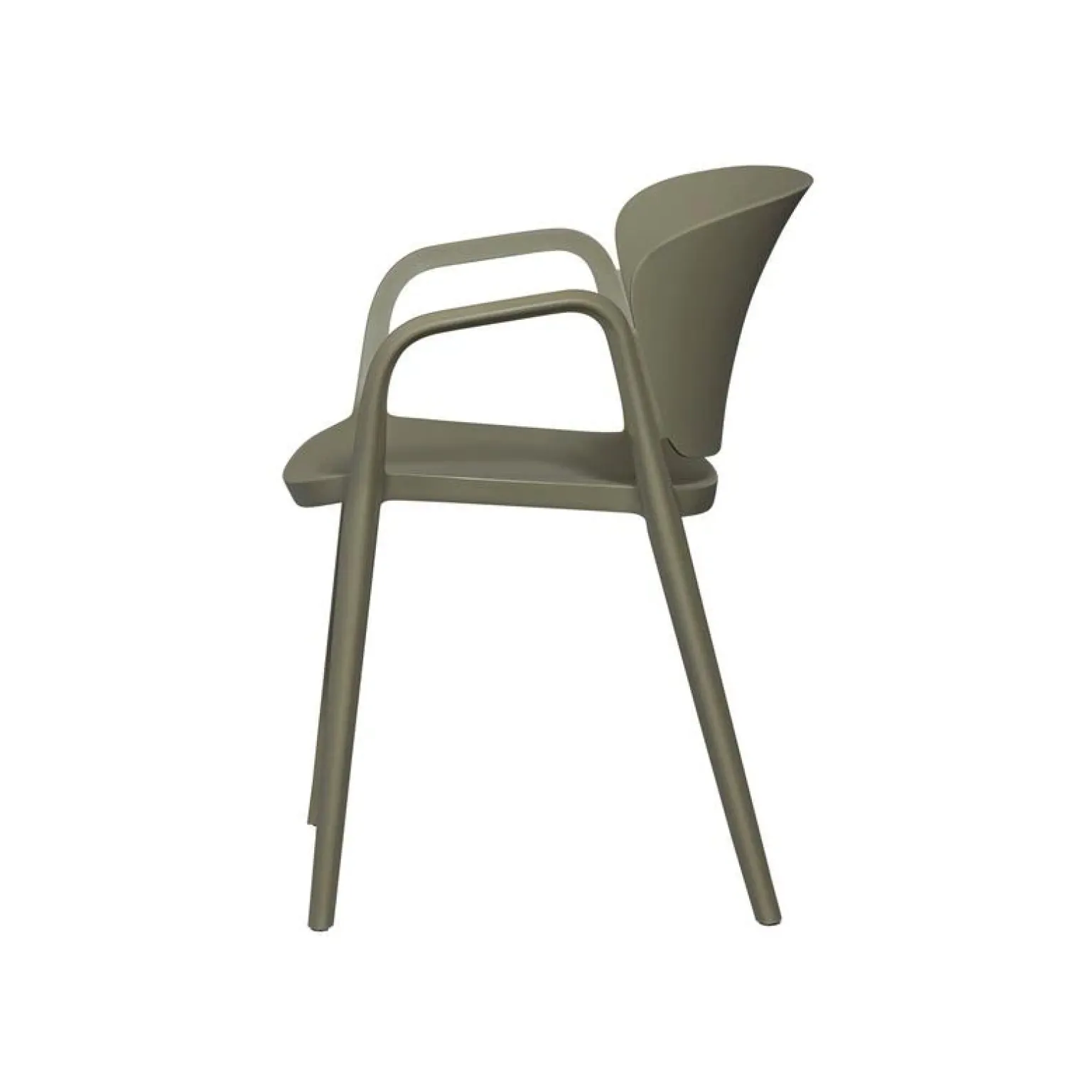 WOOOD Tuinstoelen|Bent Tuinstoel kunststof groen
