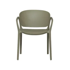 WOOOD Tuinstoelen|Bent Tuinstoel kunststof groen
