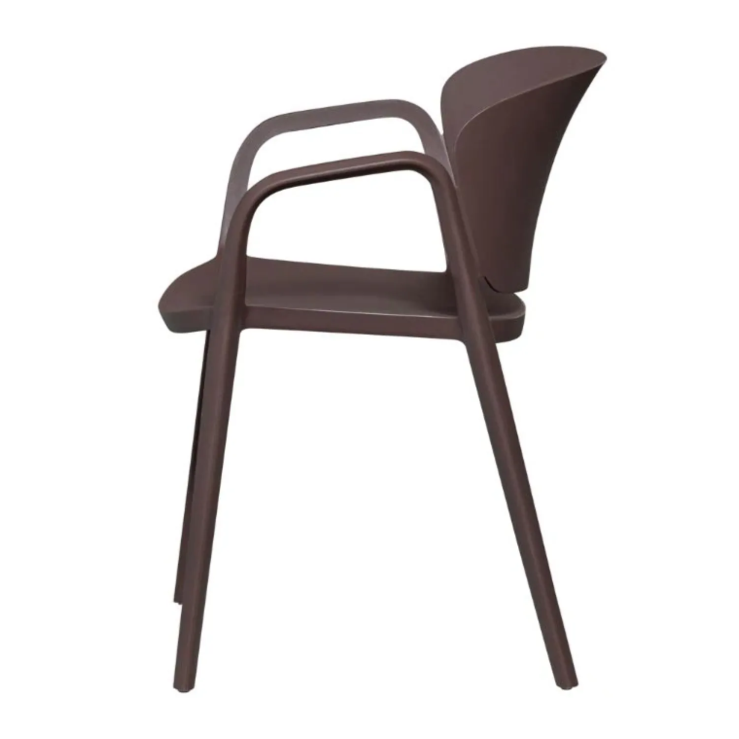 WOOOD Tuinstoelen|Bent Tuinstoel kunststof paars/bruin