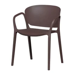 WOOOD Tuinstoelen|Bent Tuinstoel kunststof paars/bruin
