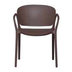 WOOOD Tuinstoelen|Bent Tuinstoel kunststof paars/bruin