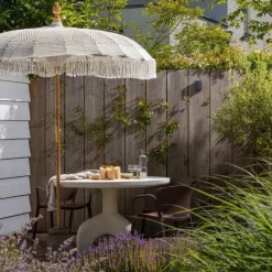 WOOOD Tuinstoelen|Bent Tuinstoel kunststof paars/bruin