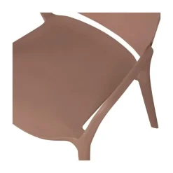 WOOOD Tuinstoelen|Bent Tuinstoel kunststof zalmroze