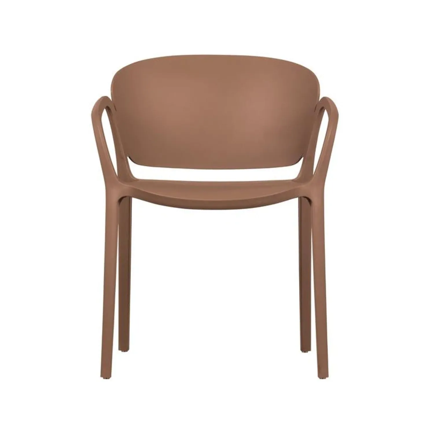 WOOOD Tuinstoelen|Bent Tuinstoel kunststof zalmroze