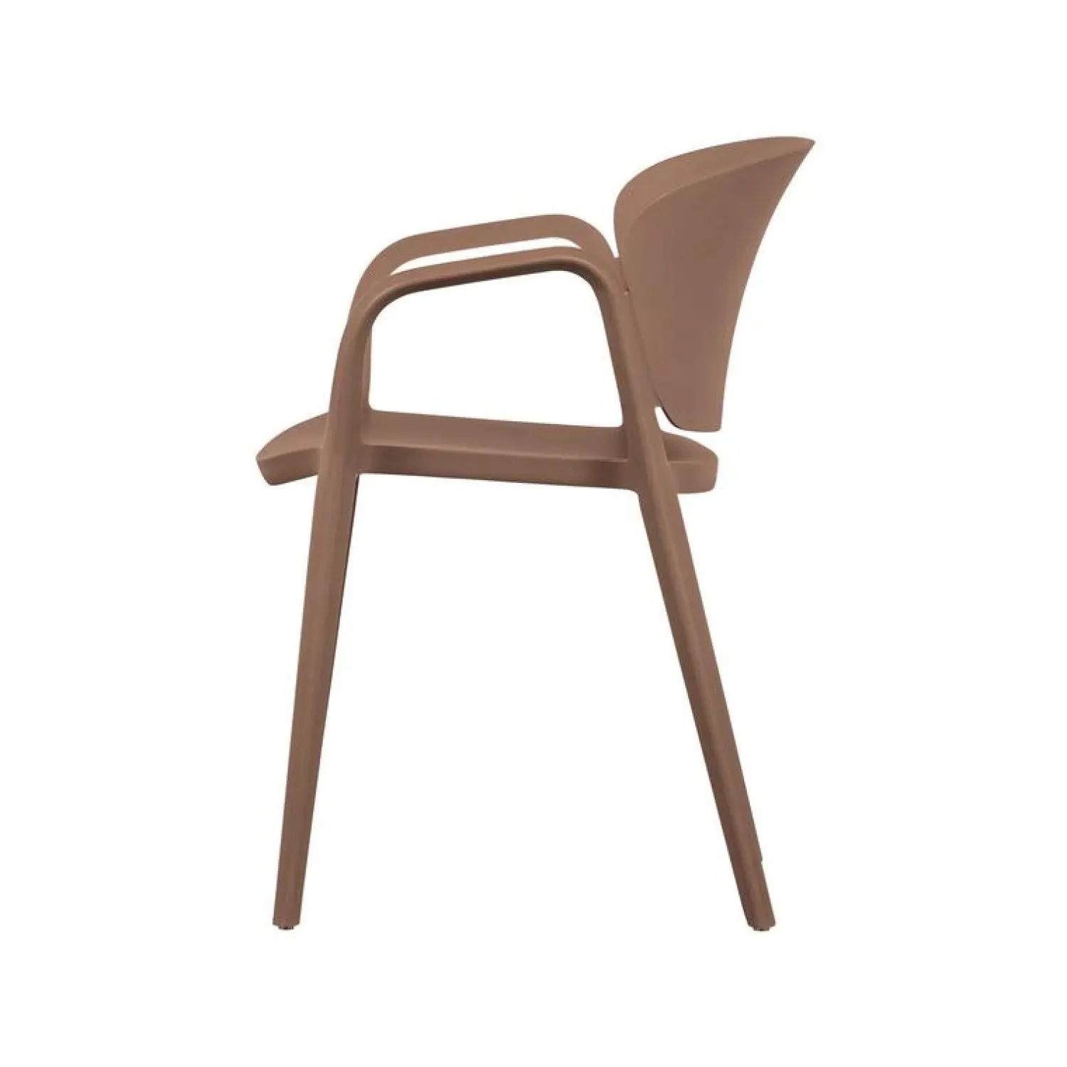 WOOOD Tuinstoelen|Bent Tuinstoel kunststof zalmroze