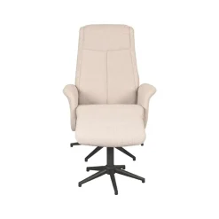 Label51 Fauteuils|Bergen Fauteuil Naturel Boucle incl. Hocker