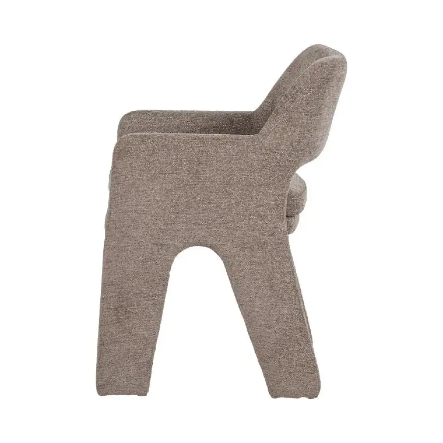 vtwonen Eetkamerstoelen|Bigfoot Eetkamerstoel Chenille Taupe