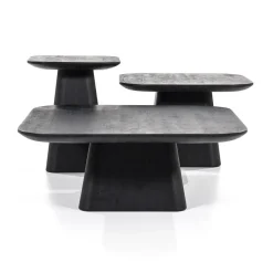 Eleonora Bijzettafels|Bijzettafel Aron vierkant 60×60 zwart