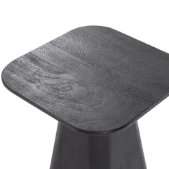 Eleonora Bijzettafels|Bijzettafel Aron vierkant 40×40 zwart