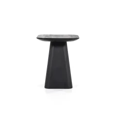 Eleonora Bijzettafels|Bijzettafel Aron vierkant 40×40 zwart