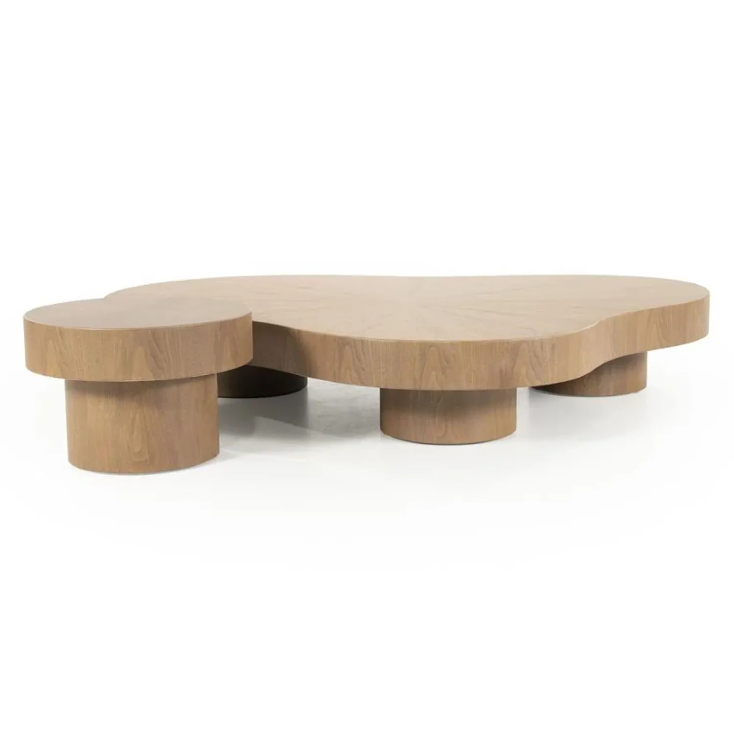 Eleonora Bijzettafels|Bijzettafel Bobbie lichtbruin 45cm