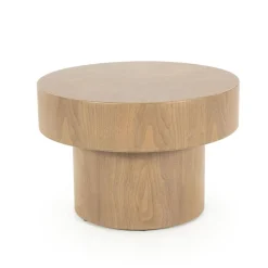 Eleonora Bijzettafels|Bijzettafel Bobbie lichtbruin 45cm