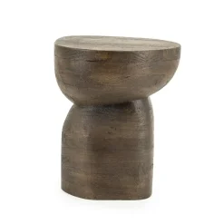 By Boo Bijzettafels|Bijzettafel Cobble Bruin 37cm