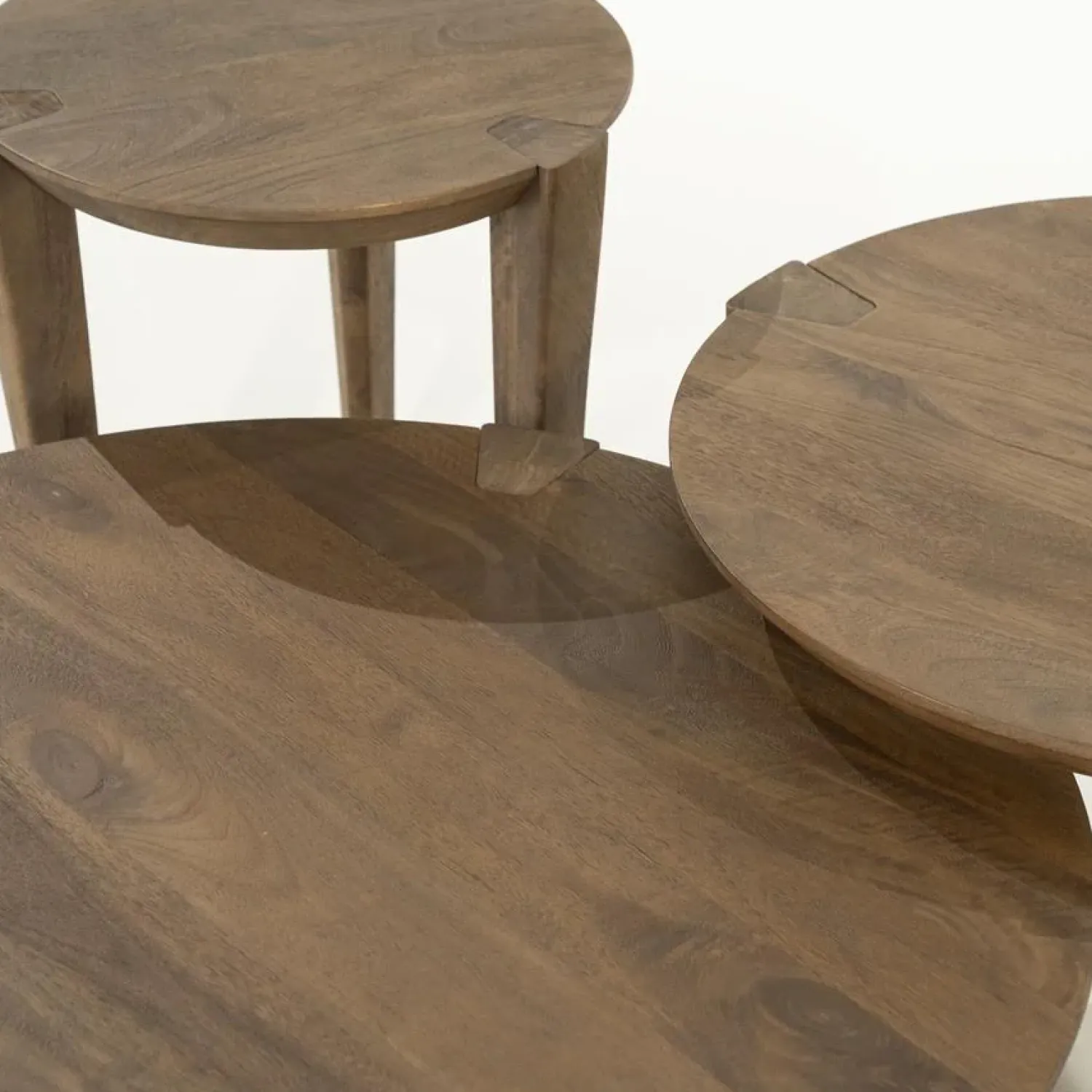 Eleonora Bijzettafels|Bijzettafel Davina mangohout 40cm