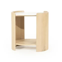 Eleonora Bijzettafels|Bijzettafel Don eikenhout 50cm