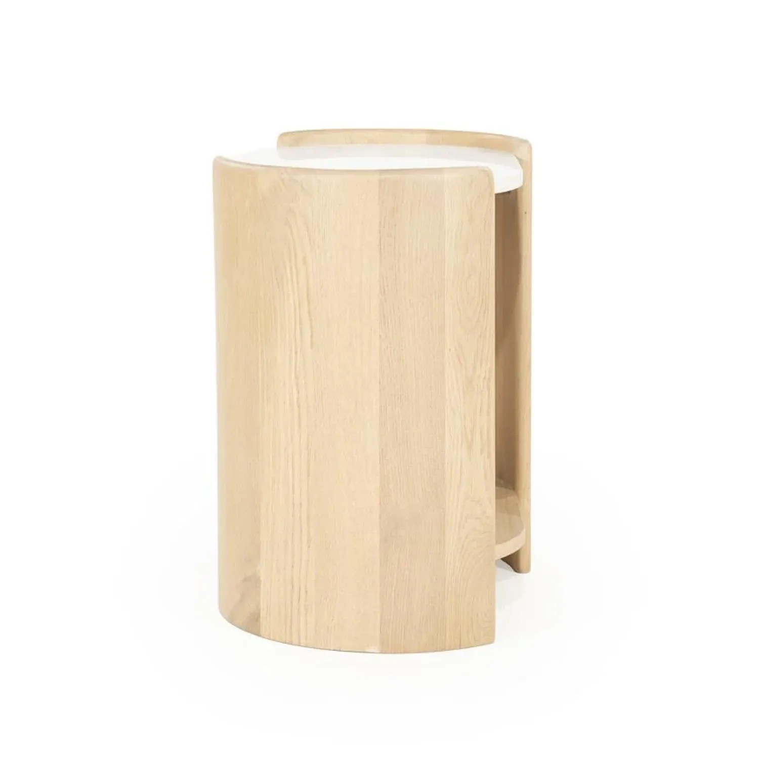 Eleonora Bijzettafels|Bijzettafel Don eikenhout 50cm