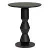 Tower living Bijzettafels|Bijzettafel Gambino rond Zwart Large