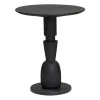 Tower living Bijzettafels|Bijzettafel Gambino rond Zwart Medium
