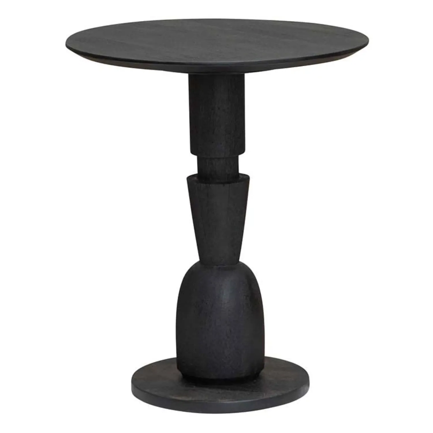 Tower living Bijzettafels|Bijzettafel Gambino rond Zwart Medium