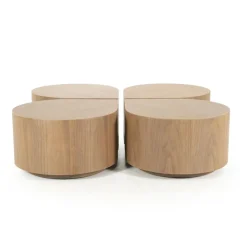Eleonora Bijzettafels|Bijzettafel Jules lichtbruin 55cm