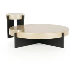 Eleonora Bijzettafels|Bijzettafel Juliet beige 40cm