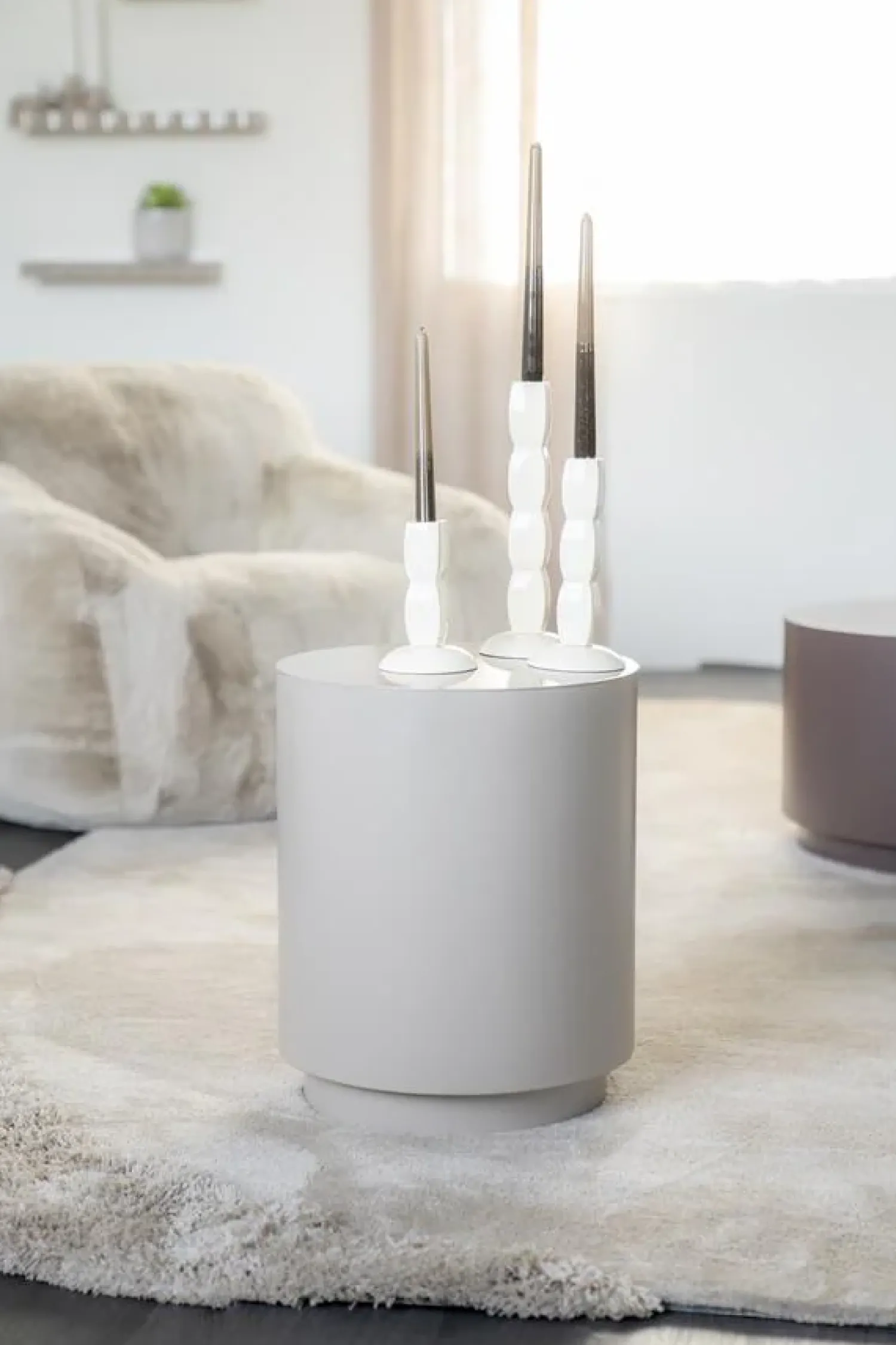 By Boo Bijzettafels|Bijzettafel Mesita Taupe 37cm