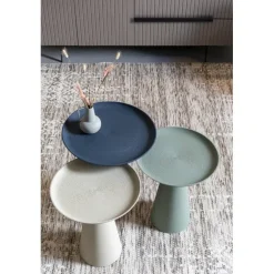 NORI Living Bijzettafels|Bijzettafel Ringar Medium Beige 34cm