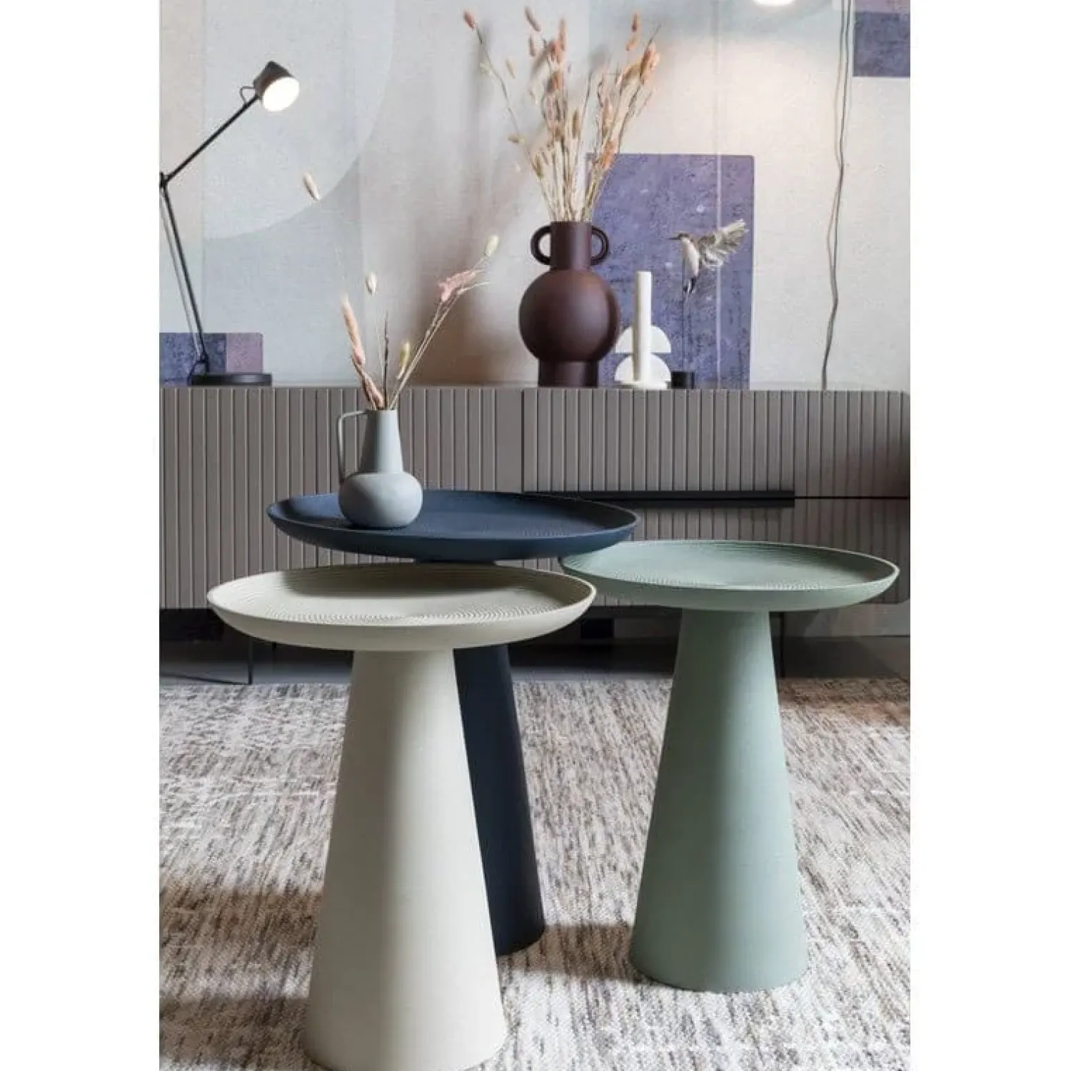 NORI Living Bijzettafels|Bijzettafel Ringar Medium Beige 34cm