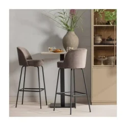 WOOOD Onderstellen|Bistro Bartafel poot metaal zwart