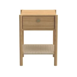 Nordhavn Nachtkastjes|Industriele Kasten|Bjara Nachtkastje Naturel 43cm