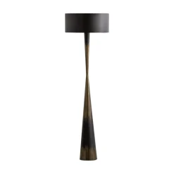 WOOOD Vloerlampen|Blackout Too 1-lichts Vloerlamp metaal zwart/messing