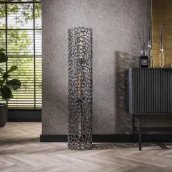 Kalfort Vloerlampen|Blaine 3-lichts Vloerlamp Zwart nikkel XL