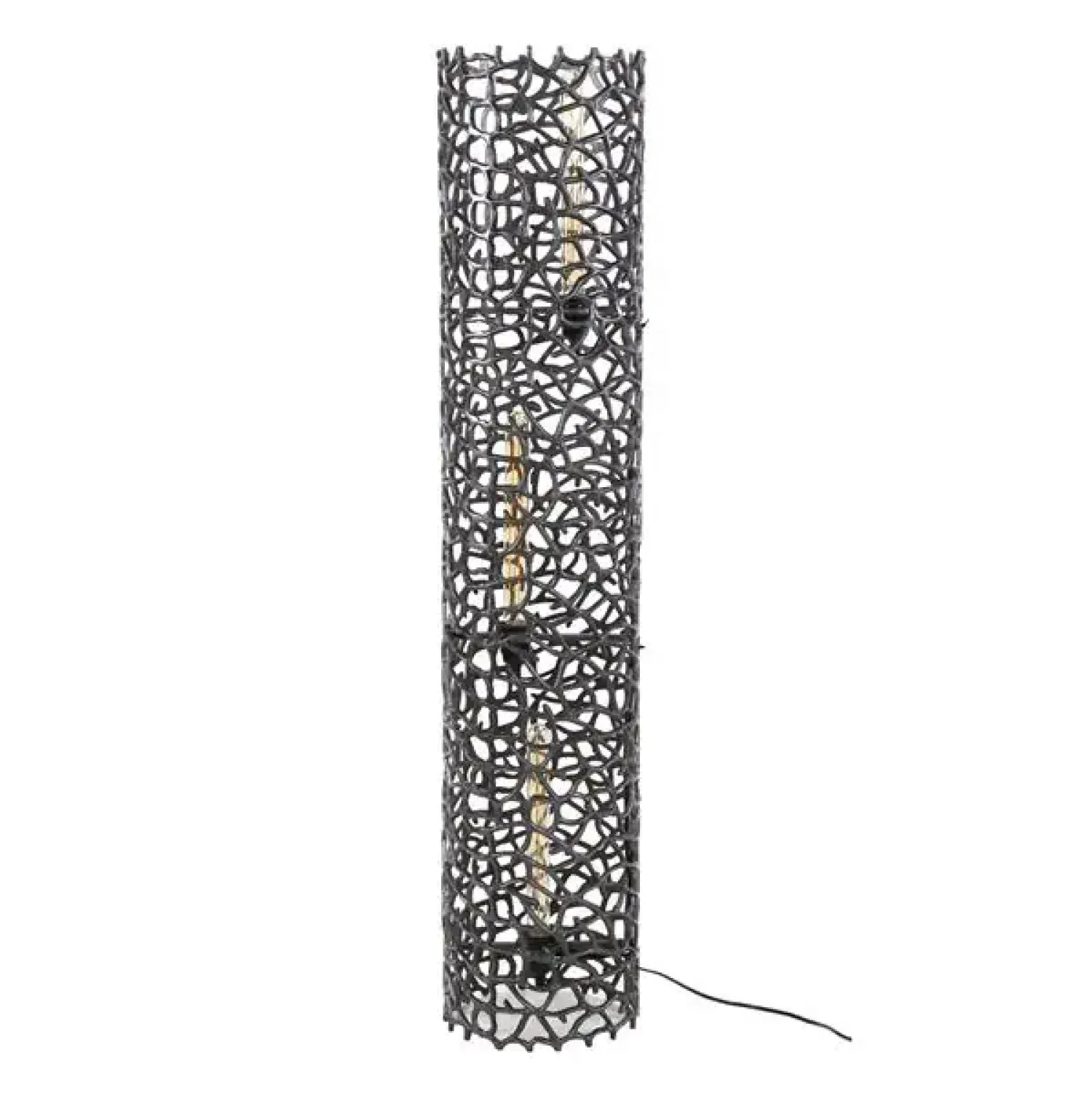 Kalfort Vloerlampen|Blaine 3-lichts Vloerlamp Zwart nikkel XL