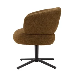 Livingfurn Eetkamerstoelen|Fauteuils|Blake Eetkamerfauteuil Caramel
