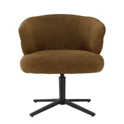 Livingfurn Eetkamerstoelen|Fauteuils|Blake Eetkamerfauteuil Caramel