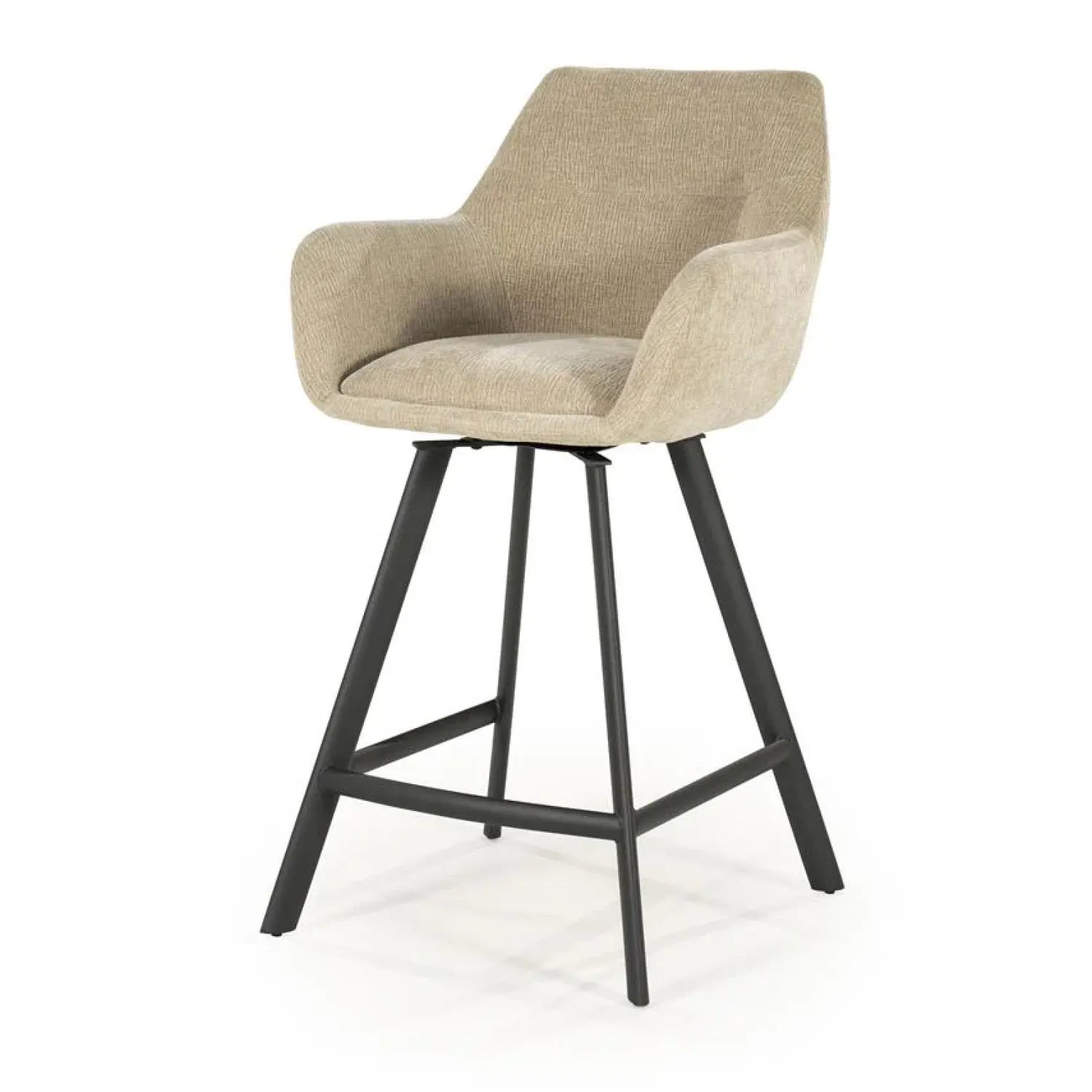 By Boo Barkrukken|Bliss Barstoel met armleuning Taupe